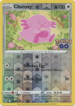 51 Chansey Reverse Holo, Pokemon Go | Sword & Shield, , 4.00 kr, Pokesingles. Kjøp pokemon kort til lave priser hos oss.