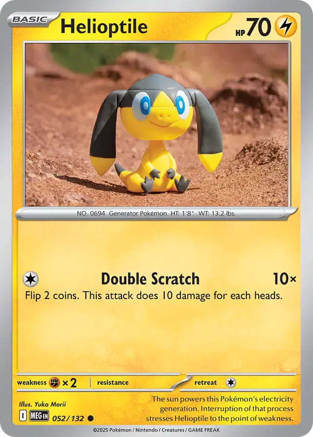 Helioptile 052 - Mega Evolution Pokesingles