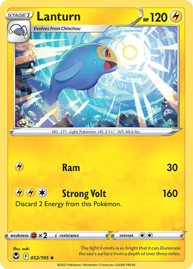 Lanturn 052, Silver Tempest | Sword & Shield, , 0.00 kr, Pokesingles. Kjøp pokemon kort til lave priser hos oss.