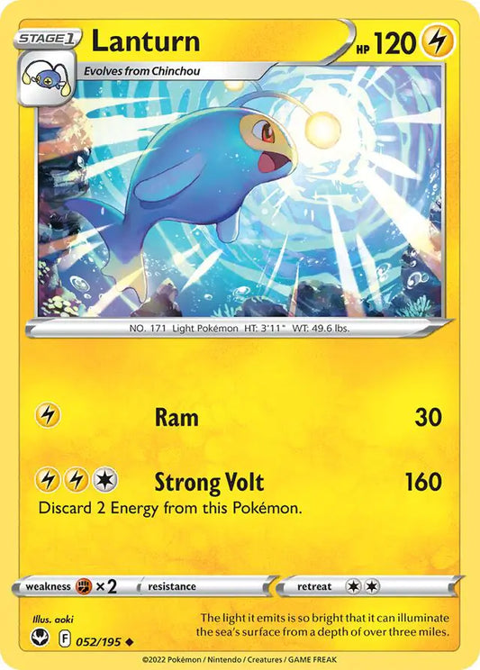 Lanturn 052, Silver Tempest | Sword & Shield, , 0.00 kr, Pokesingles. Kjøp pokemon kort til lave priser hos oss.