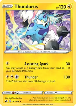 Thundurus Holo Rare 052