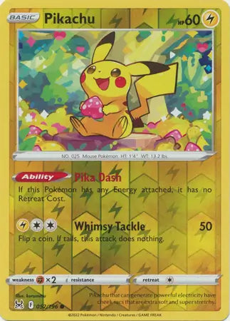 Pikachu Reverse Holo 052, Lost Origin | Sword & Shield, , 0.00 kr, Pokesingles. Kjøp pokemon kort til lave priser hos oss.