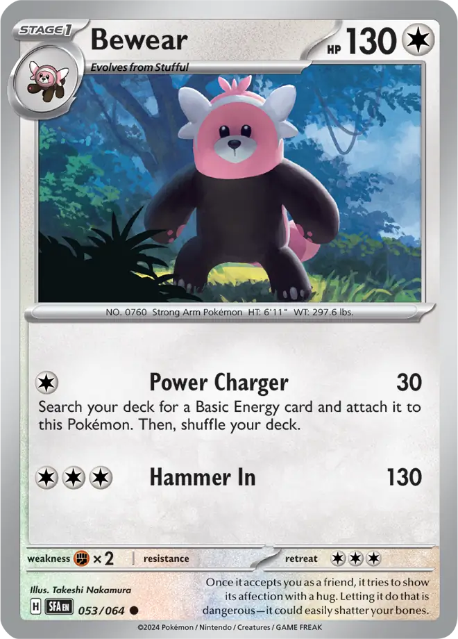 Bewear 053 - Shrouded Fable Pokesingles