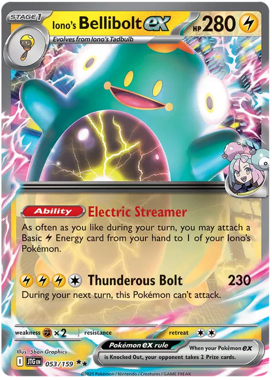 Iono's Bellibolt ex 053 - Journey Together Pokesingles