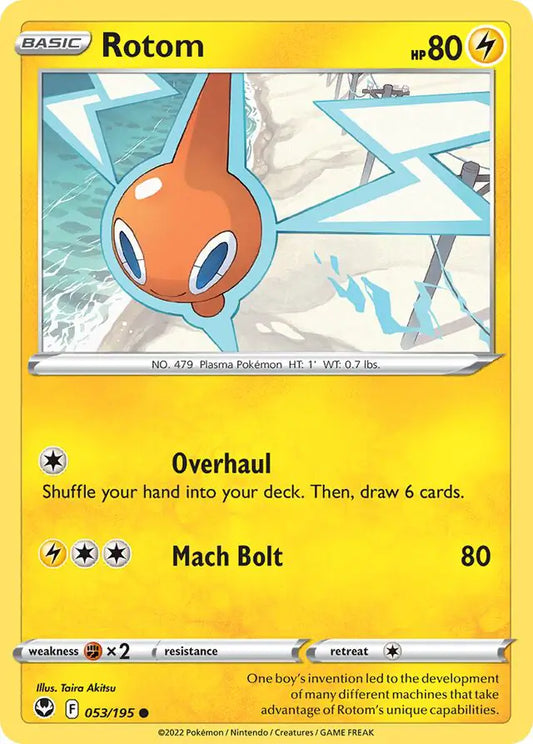 Rotom 053, Silver Tempest | Sword & Shield, , 0.00 kr, Pokesingles. Kjøp pokemon kort til lave priser hos oss.