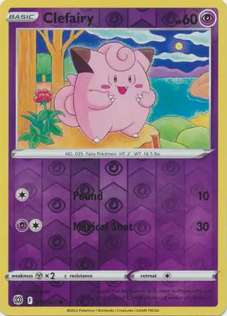 Clefairy Reverse Holo 053, Brilliant Stars | Sword & Shield, , 0.00 kr, Pokesingles. Kjøp pokemon kort til lave priser hos oss.