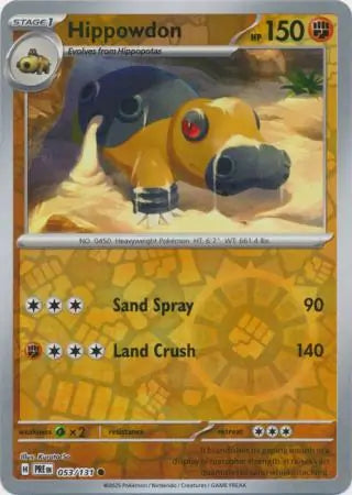 Hippowdon Reverse Holo 053 Pokesingles