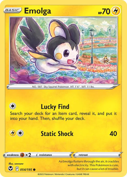Emolga 054, Silver Tempest | Sword & Shield, , 0.00 kr, Pokesingles. Kjøp pokemon kort til lave priser hos oss.