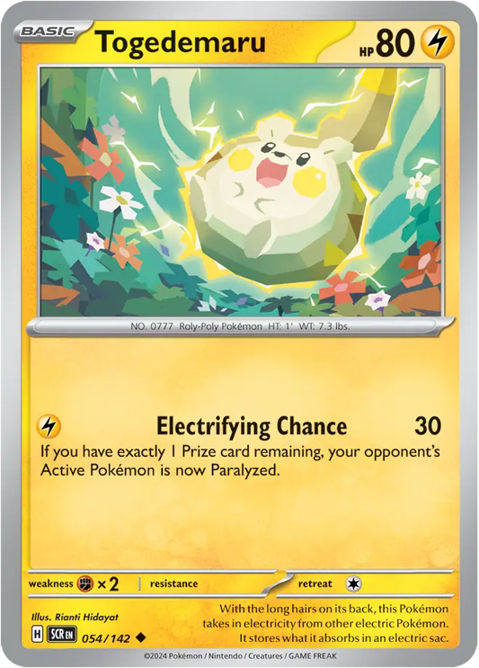 Togedemaru 054 - Stellar Crown Pokesingles