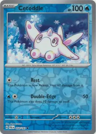 Cetoddle Reverse Holo 054 - Paldea Evolved, Paldea Evolved | Scarlet & Violet, , 5.00 kr, Pokesingles. Kjøp pokemon kort til lave priser hos oss.