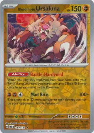 Bloodmoon Ursaluna Reverse Holo 054 Pokesingles