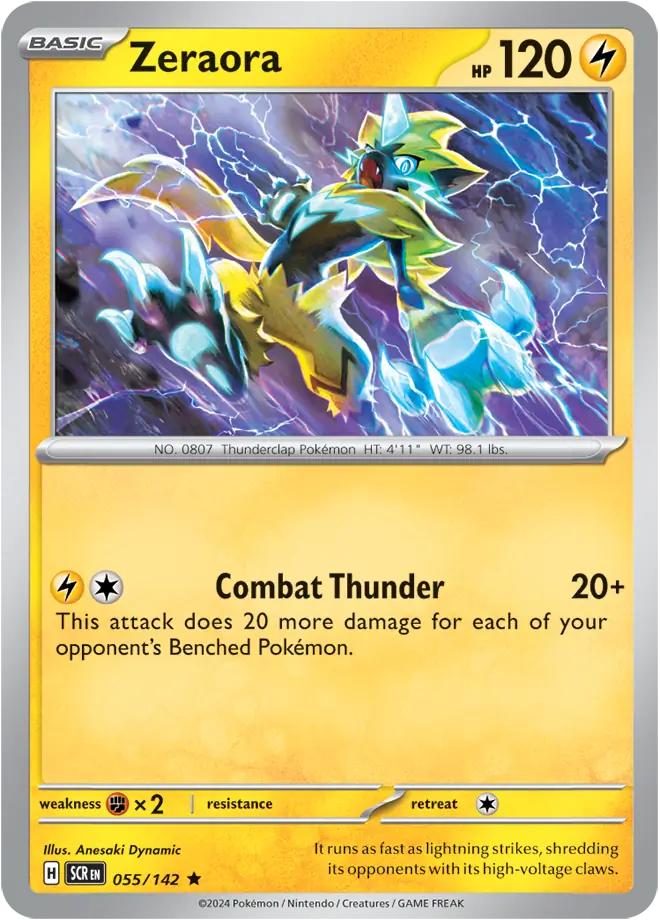 Zeraora 055 - Stellar Crown Pokesingles