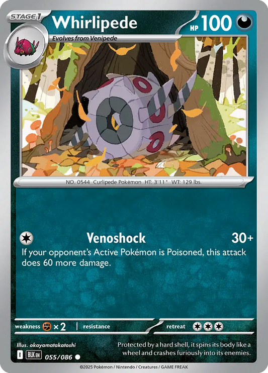 Whirlipede 055 - Black Bolt Pokesingles