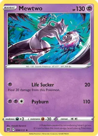 Mewtwo 056, Brilliant Stars | Sword & Shield, , 0.00 kr, Pokesingles. Kjøp pokemon kort til lave priser hos oss.