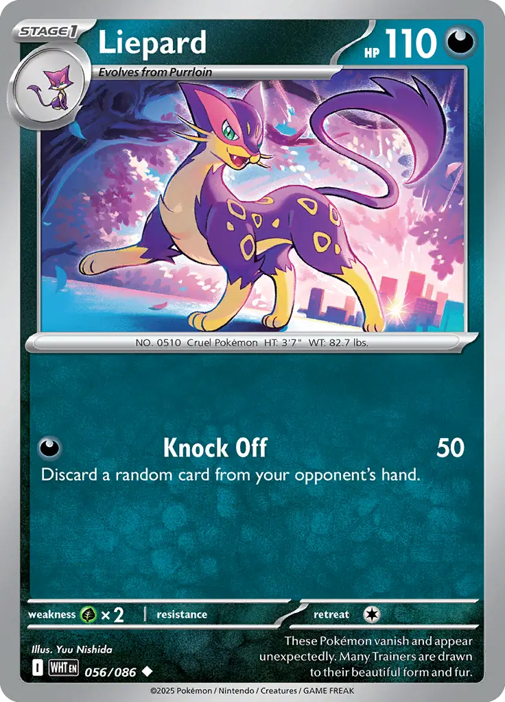 Liepard 056 - White Flare Pokesingles