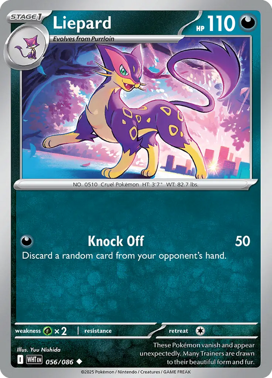 Liepard 056 - White Flare Pokesingles