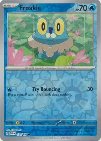 Froakie Reverse Holo 056, Obsidian Flames | Scarlet & Violet, , 4.00 kr, Pokesingles. Kjøp pokemon kort til lave priser hos oss.