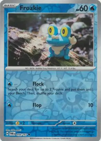 Froakie Reverse Holo 056, Twilight Masquerade | Scarlet & Violet, , 4.00 kr, Pokesingles. Kjøp pokemon kort til lave priser hos oss.