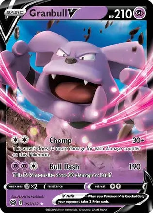 Granbull V 057, Brilliant Stars | Sword & Shield, v, 0.00 kr, Pokesingles. Kjøp pokemon kort til lave priser hos oss.