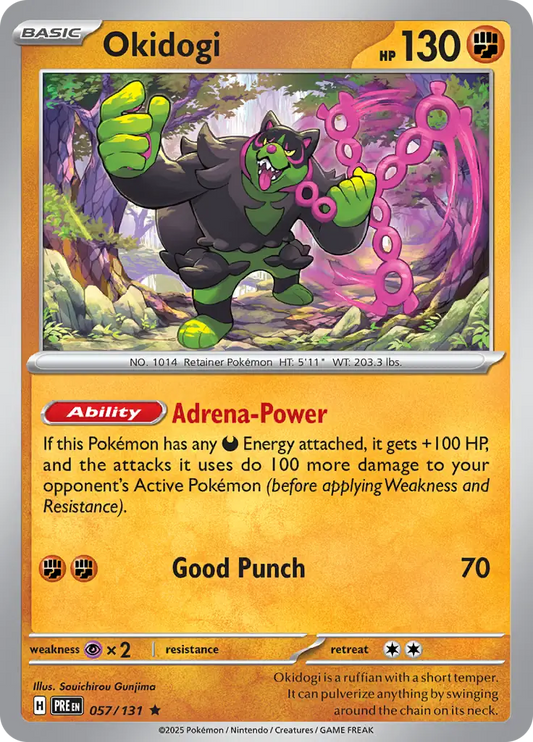 Okidogi 057 Holo Rare - Prismatic Evolutions Pokesingles