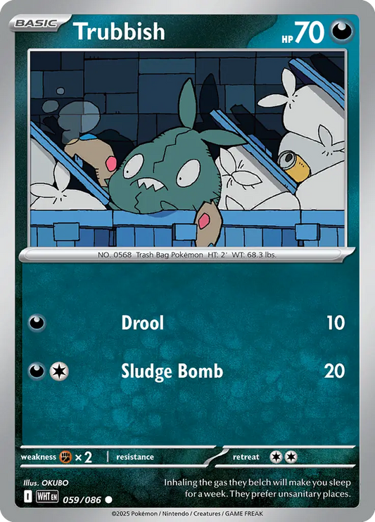 Trubbish 059 - White Flare Pokesingles