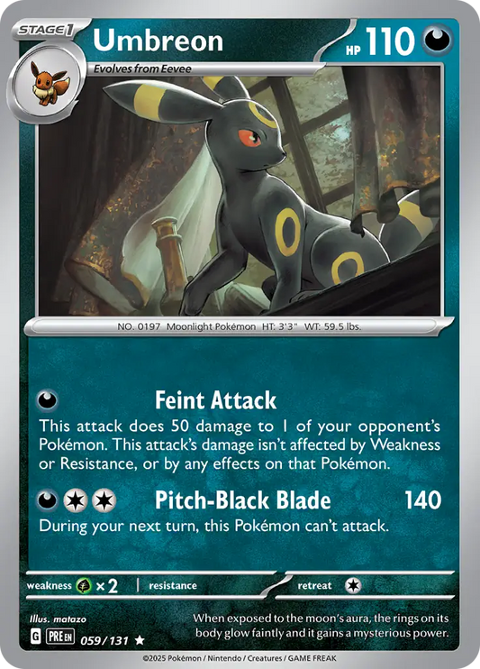 Umbreon Holo Rare 059 - Prismatic Evolutions Pokesingles