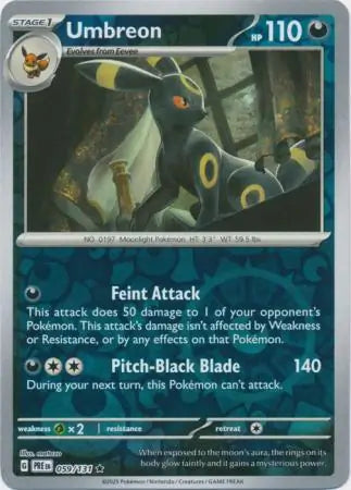 Umbreon Reverse Holo 059 Pokesingles