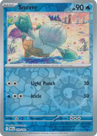 Snover Reverse Holo 059 - Destined Rivals Pokesingles