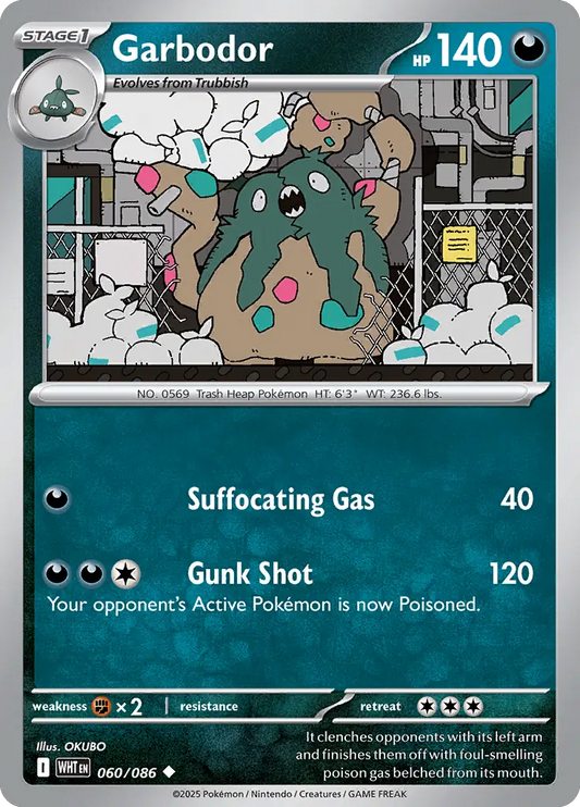 Garbodor 060 - White Flare Pokesingles