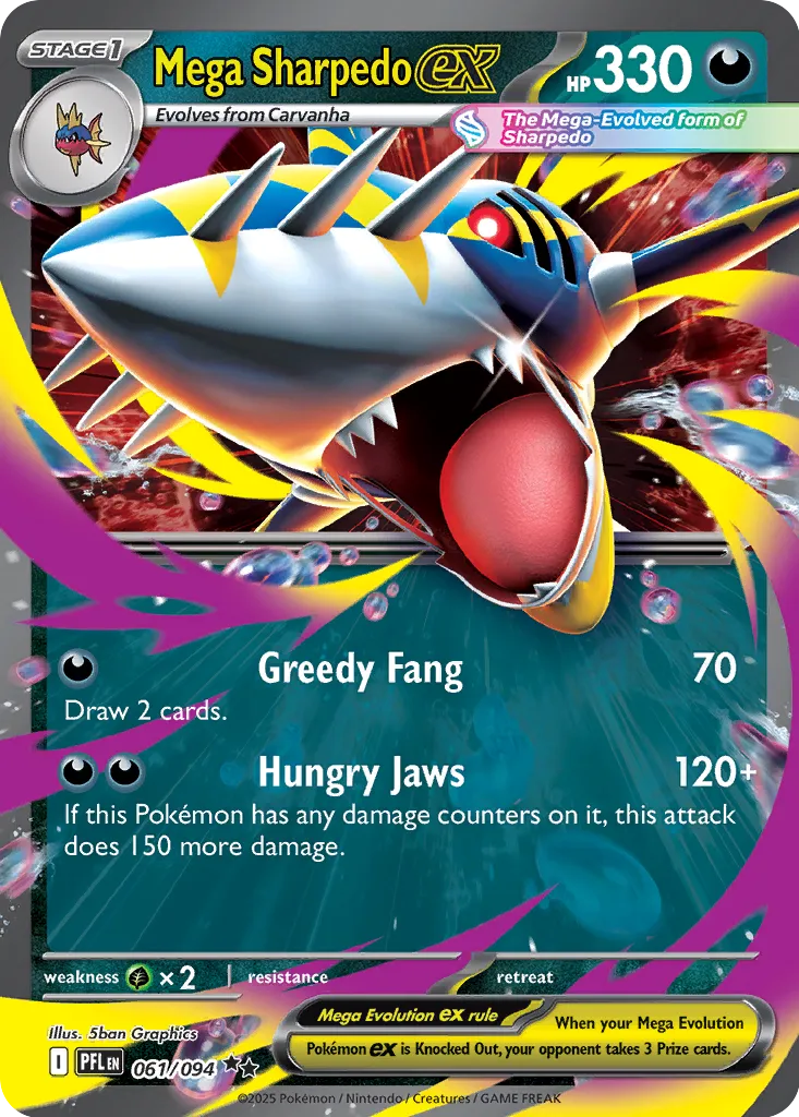 Mega Sharpedo 61 - Phantasmal Flames