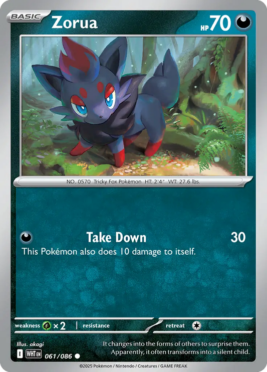 Zorua 061 - White Flare Pokesingles