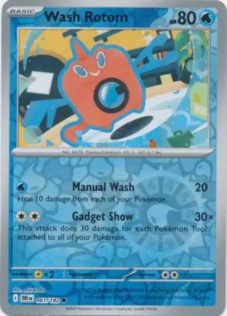 Wash Rotom Reverse Holo 061 - Destined Rivals Pokesingles