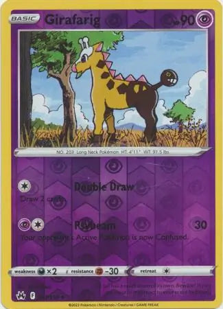 Girafarig Reverse Holo 061, Crown Zenith | Sword & Shield, , 0.00 kr, Pokesingles. Kjøp pokemon kort til lave priser hos oss.