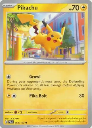 Pikachu 062 - Paldea Evolved, Paldea Evolved | Scarlet & Violet, , 5.00 kr, Pokesingles. Kjøp pokemon kort til lave priser hos oss.