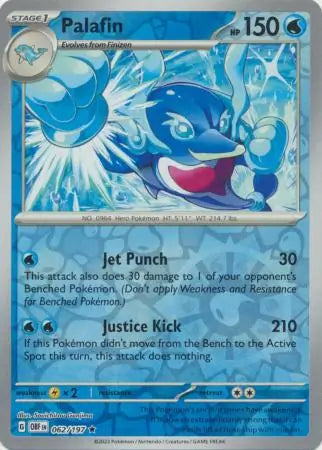 Palafin Reverse Holo 062, Obsidian Flames | Scarlet & Violet, , 6.00 kr, Pokesingles. Kjøp pokemon kort til lave priser hos oss.