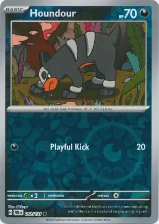 Houndour Reverse Holo 062 Pokesingles