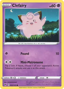 Clefairy 063 - Vivid Voltage Pokesingles