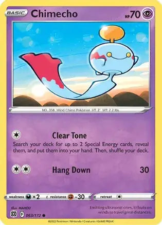 Chimecho 063, Brilliant Stars | Sword & Shield, , 0.00 kr, Pokesingles. Kjøp pokemon kort til lave priser hos oss.