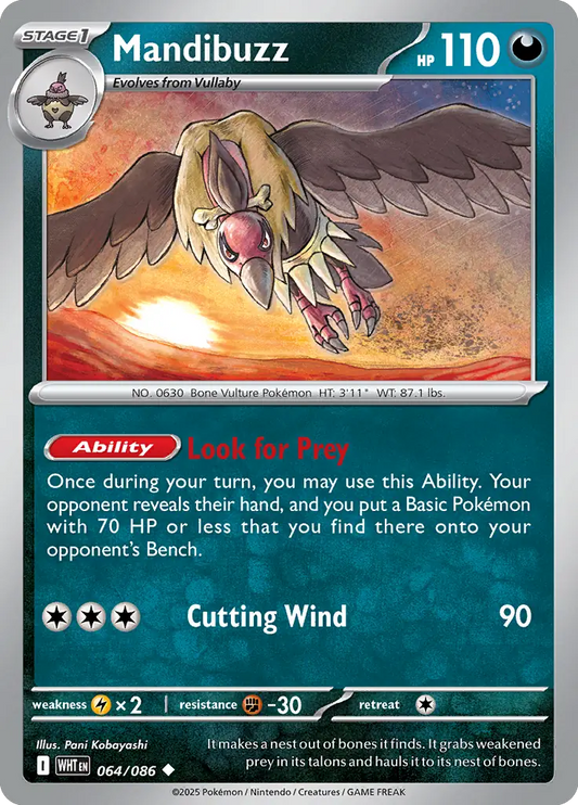 Mandibuzz 064 - White Flare Pokesingles