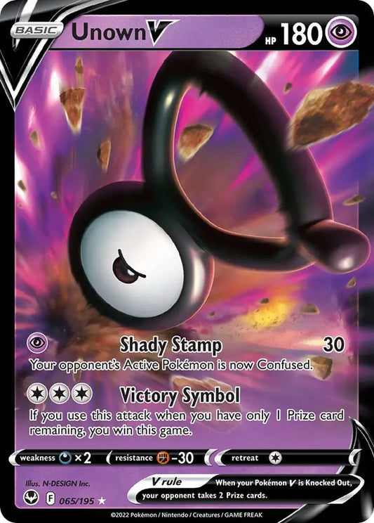 Unown V 065, Silver Tempest | Sword & Shield, , 0.00 kr, Pokesingles. Kjøp pokemon kort til lave priser hos oss.