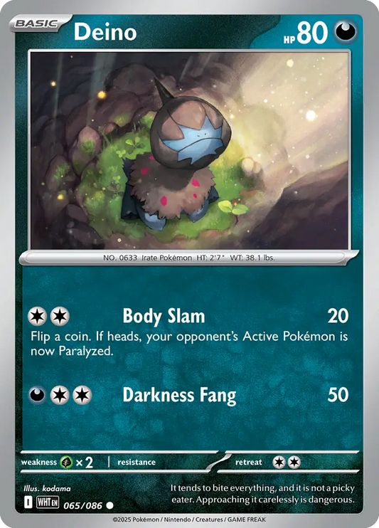 Deino 065 - White Flare Pokesingles