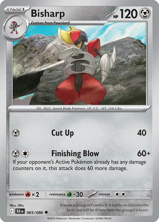 Bisharp 065 - Black Bolt Pokesingles