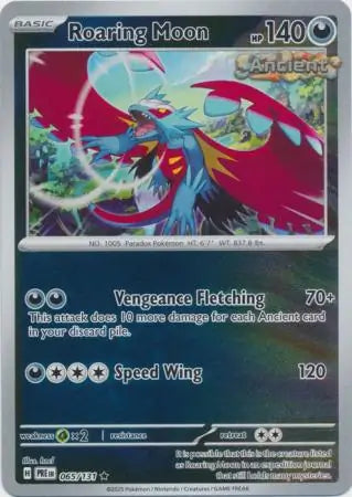 Roaring Moon Reverse Holo 065 Pokesingles
