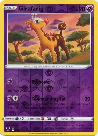 Girafarig Reverse Holo 065 - Vivid Voltage