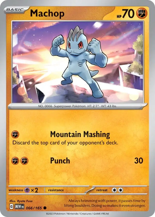 066 Machop, 151 | Scarlet & Violet, , 3.00 kr, Pokesingles. Kjøp pokemon kort til lave priser hos oss.