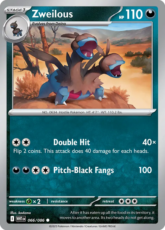Zweilous 066 - White Flare Pokesingles