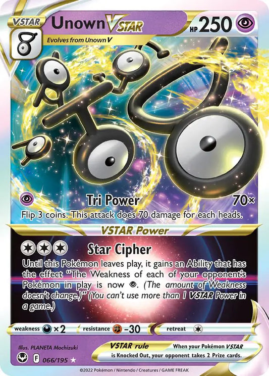 Unown VSTAR 066, Silver Tempest | Sword & Shield, , 0.00 kr, Pokesingles. Kjøp pokemon kort til lave priser hos oss.