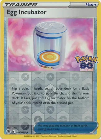 66 Egg Incubator Reverse Holo, Pokemon Go | Sword & Shield, trainer, 4.00 kr, Pokesingles. Kjøp pokemon kort til lave priser hos oss.