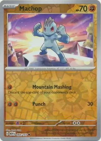 066 Machop Reverse Holo, 151 | Scarlet & Violet, reverse, 4.00 kr, Pokesingles. Kjøp pokemon kort til lave priser hos oss.