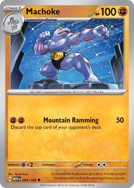 067 Machoke, 151 | Scarlet & Violet, , 3.00 kr, Pokesingles. Kjøp pokemon kort til lave priser hos oss.